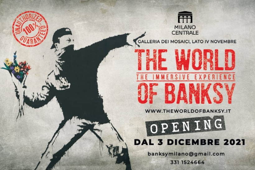 Alla stazione di Milano Centrale dal 3 dicembre la nuova mostra The World of Banksy