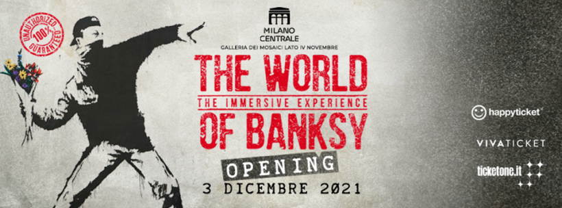 Alla stazione di Milano Centrale la nuova mostra “The World of Banksy – The Immersive Experience”