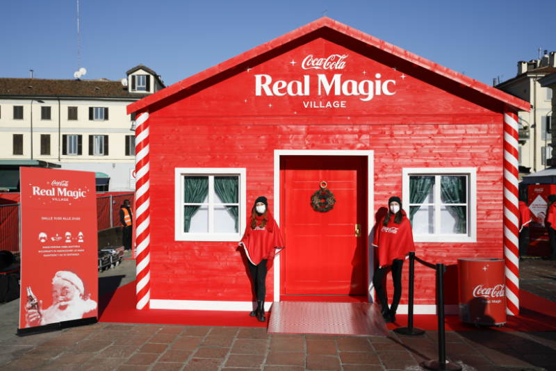 Inaugurato il Real Magic Village di Coca-Cola inaugurato in Darsena a Milano
