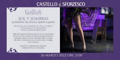 Concerto Milano Classica del 26 marzo: #TheClassicalExperience - Sol Y Sombras