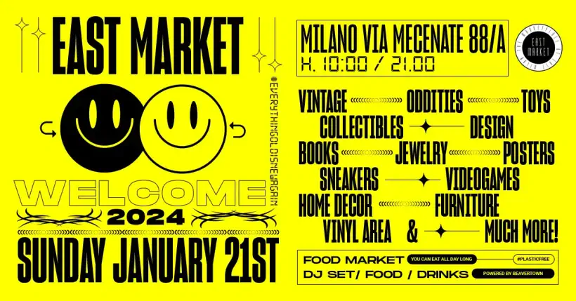 East Market Milano apre domenica 21 gennaio 2024 in Via Mecenate