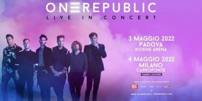 OneRepublic in concerto al Carroponte di Sesto San Giovanni il 4 maggio 2022