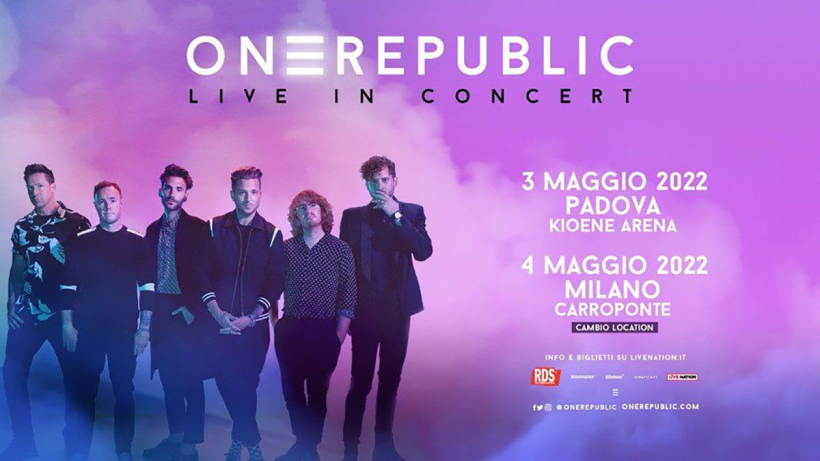 OneRepublic in concerto a Milano: nuova data e biglietti