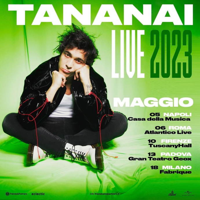 Tananai in concerto: tappa al Fabrique per il tour nei club del 2023