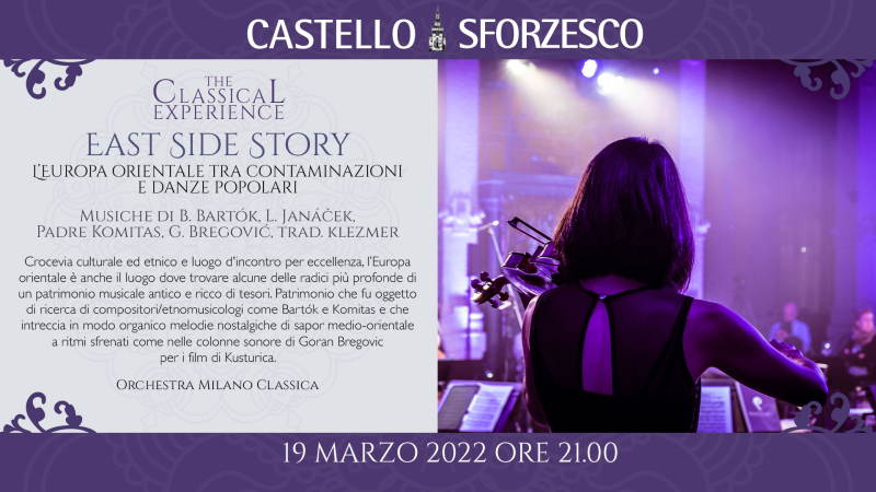 Concerto Milano Classica del 19 marzo al Castello Sforzesco