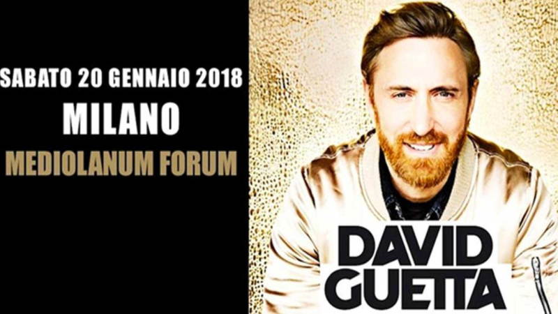 David Guetta in concerto al Mediolanum Forum di Milano