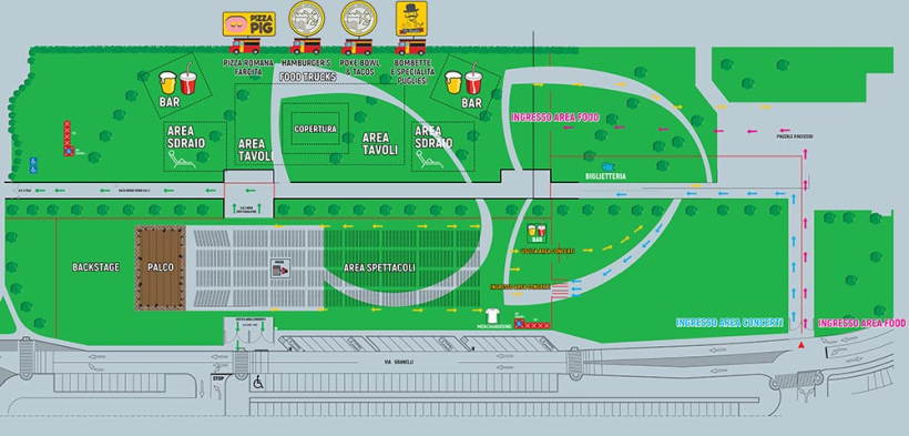 Mappa del Carroponte Summer Village a Sesto San Giovanni