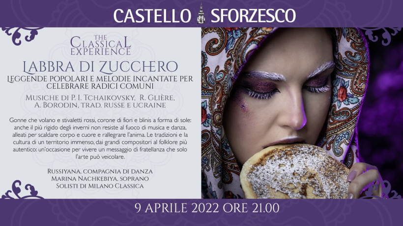 locandina concerto milano classica del 9 aprile al Castello Sforzesco di Milano