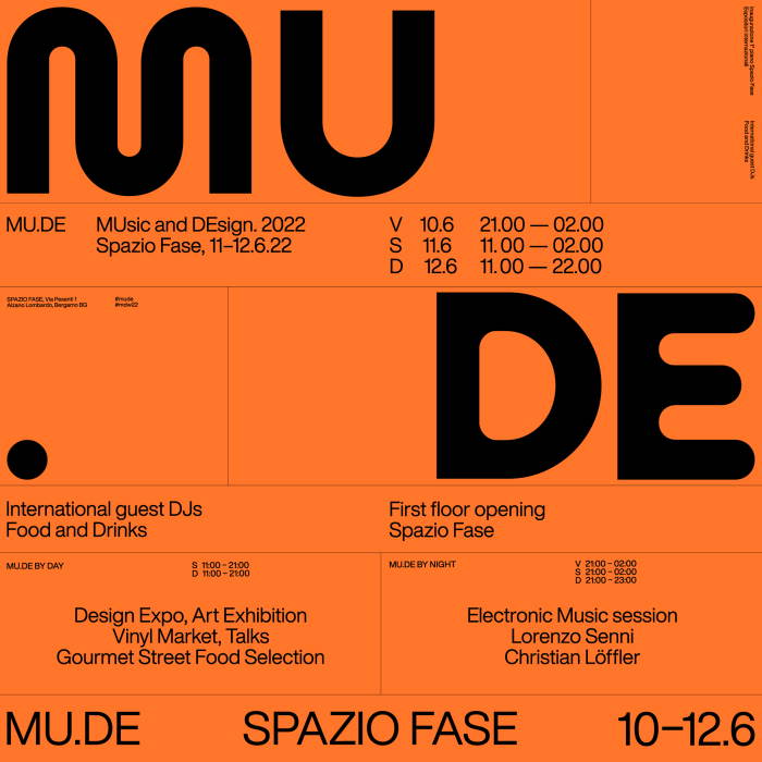 MuDe Music and Design eventi allo Spazio Fase per la Milano Design Week