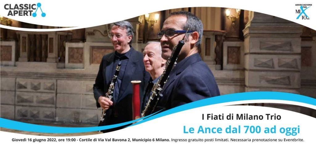 ClassicAperta: concerto Le ance dal 700 ad oggi con I fiati di Milano trio
