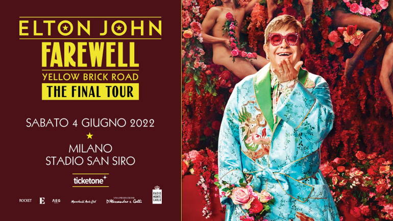 Sabato 4 giugno, concerti in programma: Elton John live allo Stadio San Siro