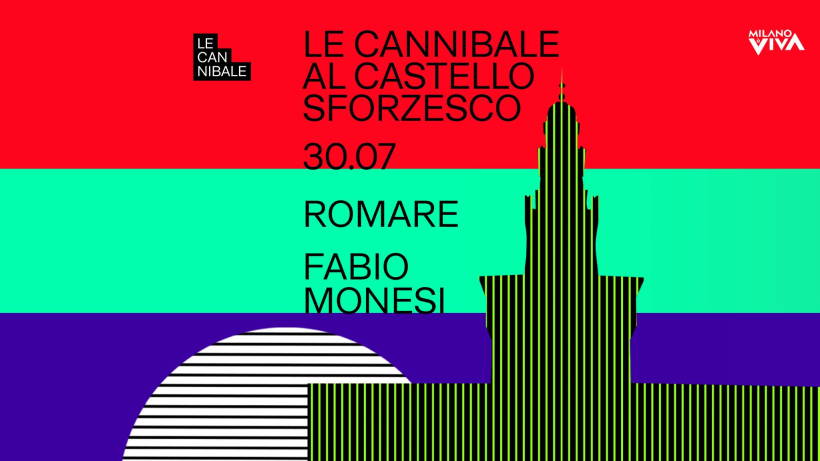 Cosa fare a Milano sabato 30 luglio: Le Cannibale al Castello Sforzesco - Romare, Fabio Monesi