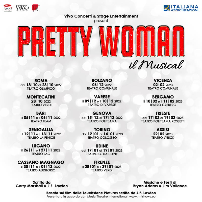 Pretty Woman il Musical: date del tour 2022 2023