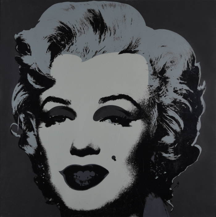 Marilyn serigrafia su carta di Andy Warhol in mostra a Milano