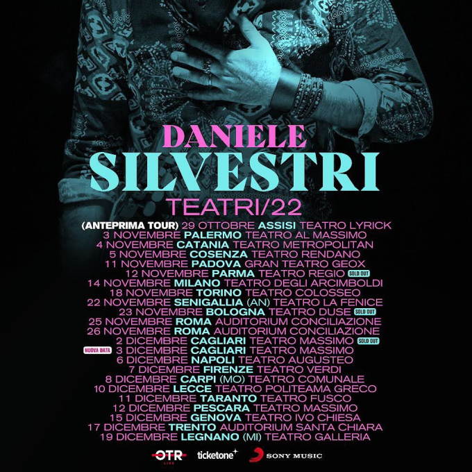 Daniele Silvestri torna dal vivo al TAM Teatro Arcimboldi Milano il 14 novembre
