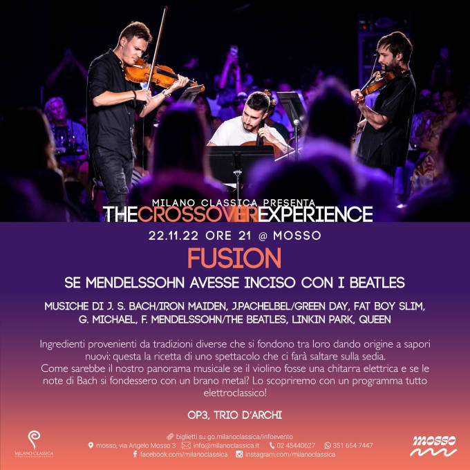 TheCrossoverExperience: martedì 22 novembre a Milano concerto Fusion