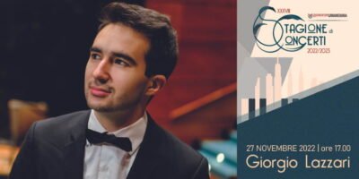XXXVIII Stagione di Concerti dell'Umanitaria: domenica 27 novembre Giorgio Lazzari sul palco del Salone degli Affreschi