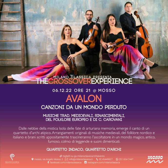 The Crossover Experience: a Milano il concerto Avalon Canzoni da un mondo perduto