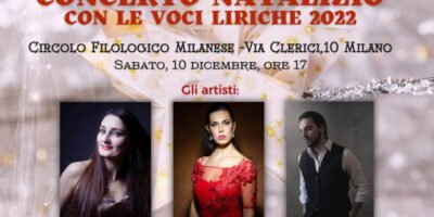 Sabato 10 dicembre: Concerto di Natale al Circolo Filologico Milanese
