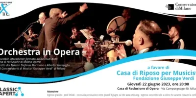 Orchestra in Opera per il sociale: concerto del 22 giugno, per la Festa della Musica