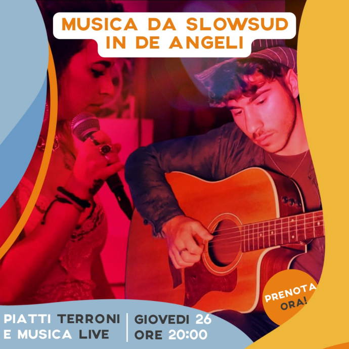 Giovedì con cena terrona e musica dal vivo, allo SlowSud in Via Sacco 3 a Milano