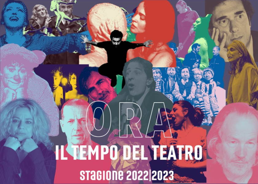 Locandina stagione teatrale 2022-2023 del Teatro Menotti di Milano