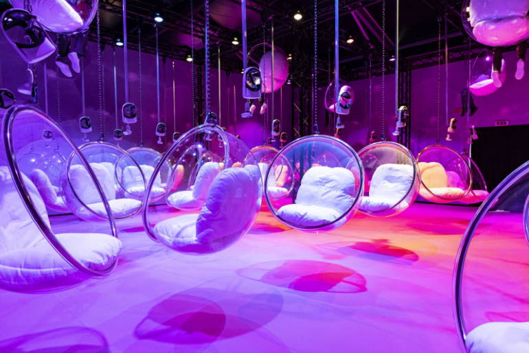 Una delle 11 sale a tema bolle della Bubble World Experience