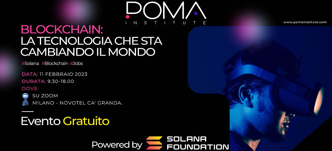 POMA Institute webinar Blockchain: la Tecnologia che sta cambiando il mondo