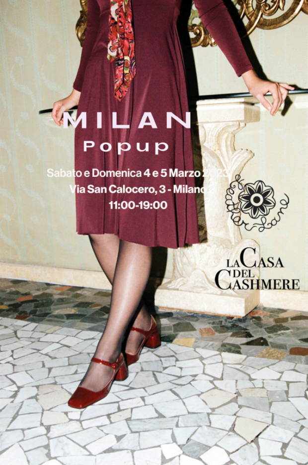 sabato 4 e domenica 5 marzo: Popup a Milano - Leather Lane + La Casa del Cashmere