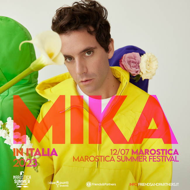Il 12 luglio 2023 in Piazza Castello arriva Mika per una nuova tappa del tour estivo!