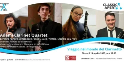 ClassicAperta: Viaggio nel mondo del Clarinetto con Adami Clarinet Quartet