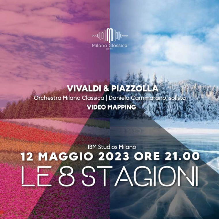 Venerdì 12 maggio agli IBM Studios concerto Vivaldi & Piazzolla con videomapping