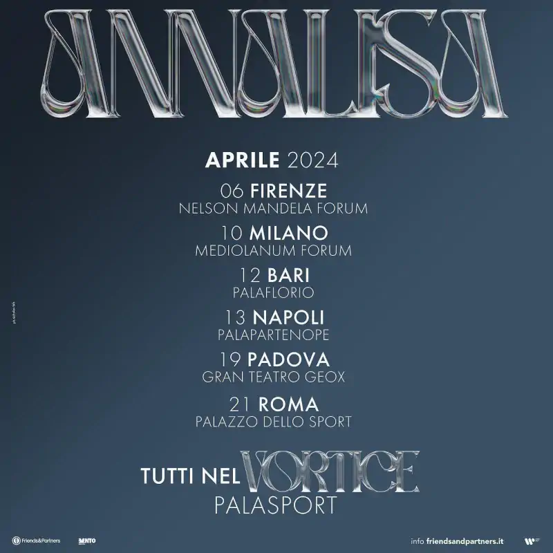 Annalisa in concerto a Milano: annunciate le date del Tour 2024