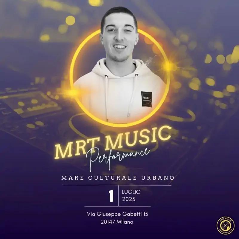 Mrt Music Performance dj set al Mare Culturale Urbano di Milano