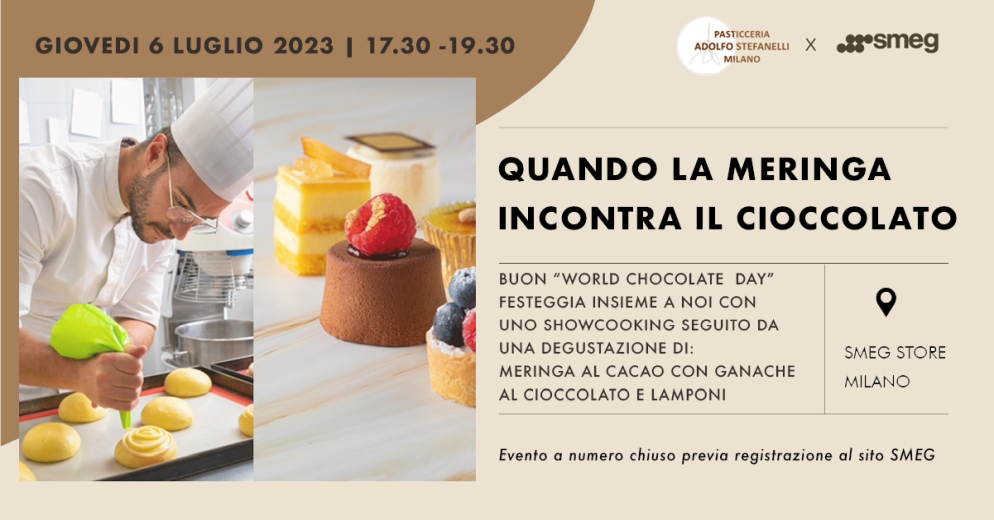 Smeg Milano Moscova: giovedì 6 luglio Showcooking di Adolfo Stefanelli