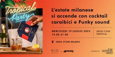 Mercoledì 19 luglio: Tropical Party allo Smeg Store di Milano