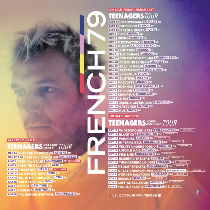 French 79 Teenagers Tour 2023: tutte le date dei concerti