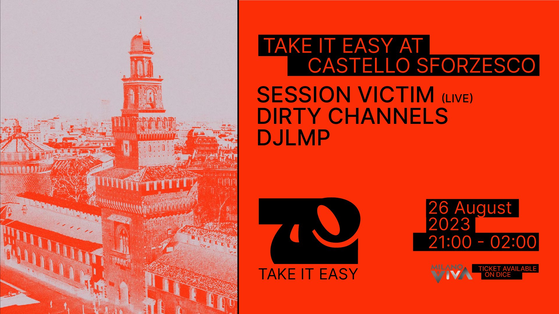 Cosa fare a Milano sabato 26 agosto: Take It Easy al Castello Sforzesco