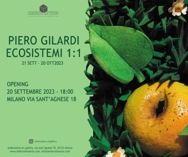 Mostra gratuita Piero Gilardi Ecosistemi in Ambrosiana Art Gallery