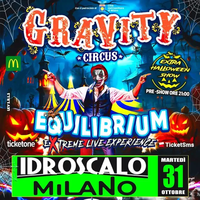 All’Idroscalo Milano Gravity Circus EXTRA HALLOWEEN SHOW