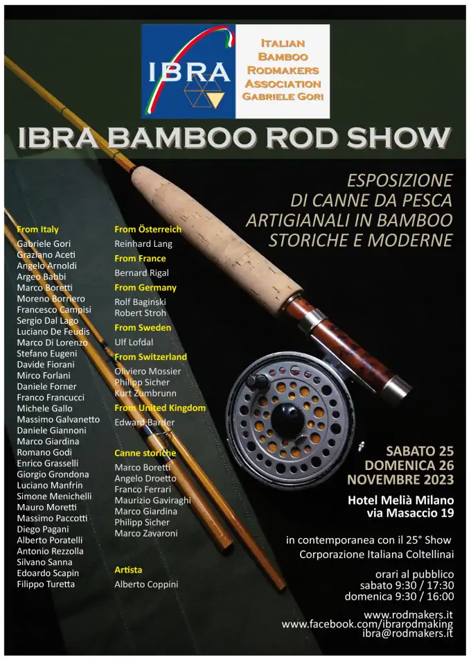 25 e 26 novembre: IBRA Bamboo Rod Show a Milano