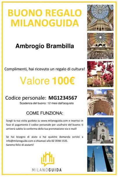 idea regalo per Natale: gift card Milanoguida per partecipare a visite guidate per adulti e bambini a Milano