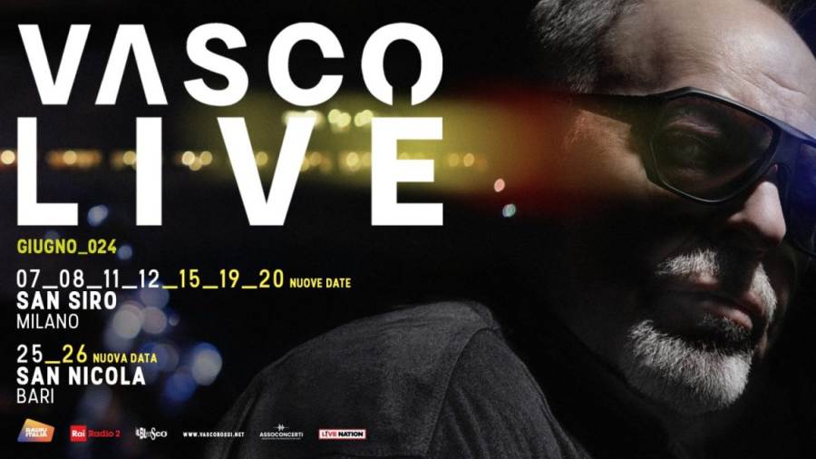 Vasco Rossi in concerto: nuove date di VASCO LIVE TOUR 2024 a Milano e in Italia