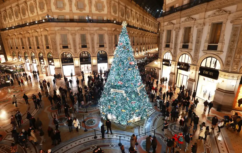 Albero di Natale 2023 in Piazza Duomo a Milano