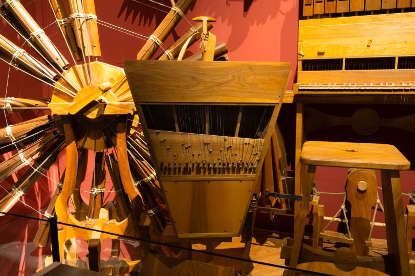 Museo Leonardo3 a Milano: strumenti musicali di Leonardo da Vinci
