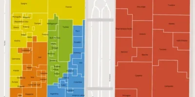 Mappa Artigianato in Fiera 2023: dettaglio padiglioni numeri 7, 5, 3 e 1