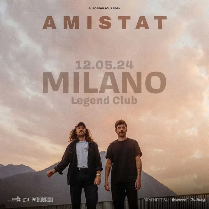 Amistat in concerto al Legend Club Milano per il tour europeo 2024