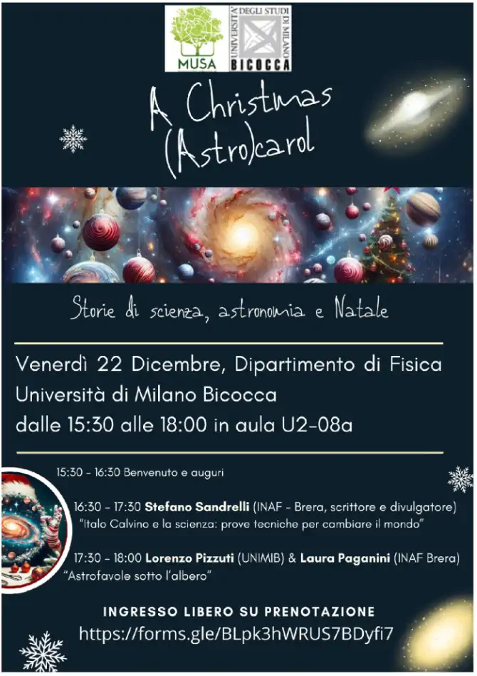 A Christmas Astro carol: racconti di Scienza e Natale in Bicocca