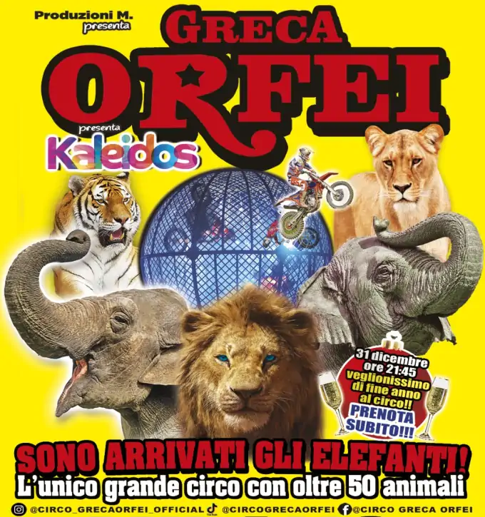 Circo Greca Orfei: nuovo spettacolo Kaleidos all’Area Forum di Milano Assago