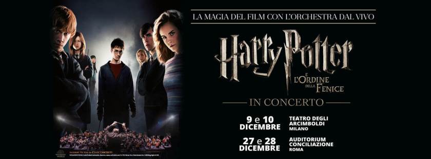 Harry Potter e l’Ordine della Fenice in concerto al Teatro Arcimboldi Milano il 9 e 10 dicembre 2023